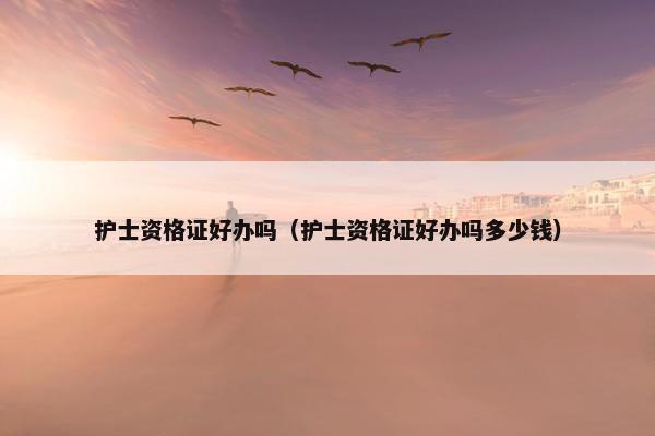 护士资格证好办吗（护士资格证好办吗多少钱）