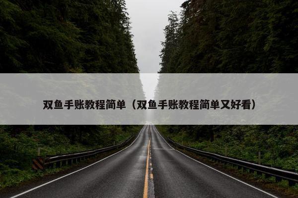 双鱼手账教程简单（双鱼手账教程简单又好看）