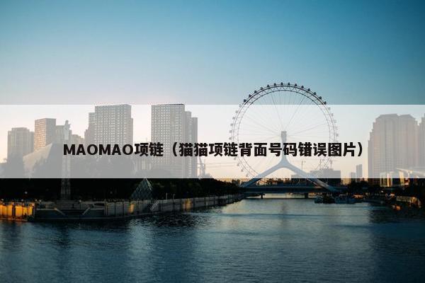 MAOMAO项链（猫猫项链背面号码错误图片）