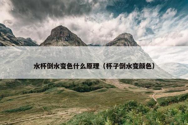 水杯倒水变色什么原理（杯子倒水变颜色）