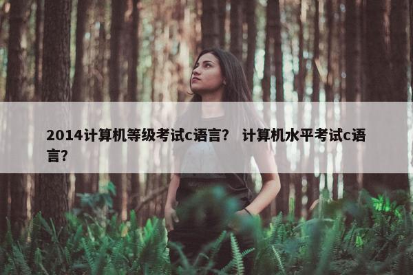 2014计算机等级考试c语言？ 计算机水平考试c语言？