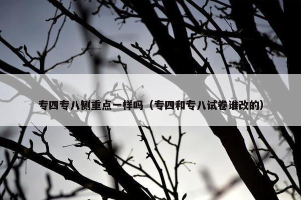 专四专八侧重点一样吗（专四和专八试卷谁改的）
