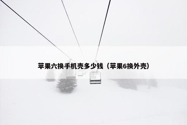 苹果六换手机壳多少钱（苹果6换外壳）