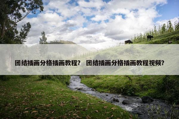 团结插画分格插画教程？ 团结插画分格插画教程视频？