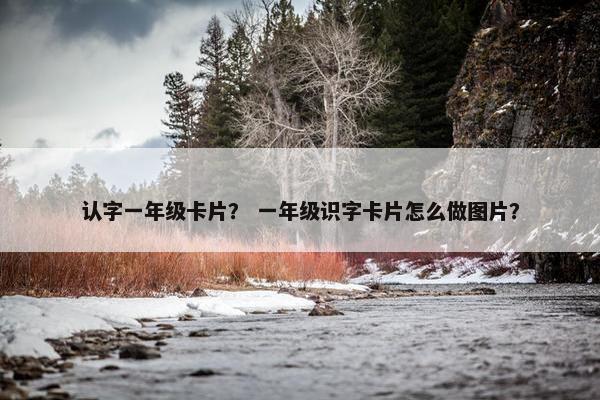 认字一年级卡片？ 一年级识字卡片怎么做图片？