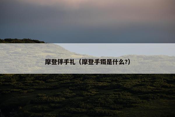 摩登伴手礼（摩登手镯是什么?）