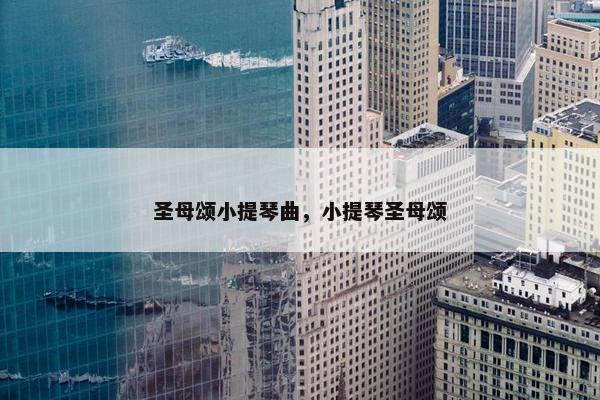 圣母颂小提琴曲，小提琴圣母颂