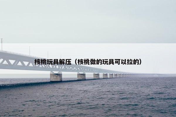 核桃玩具解压（核桃做的玩具可以拉的）