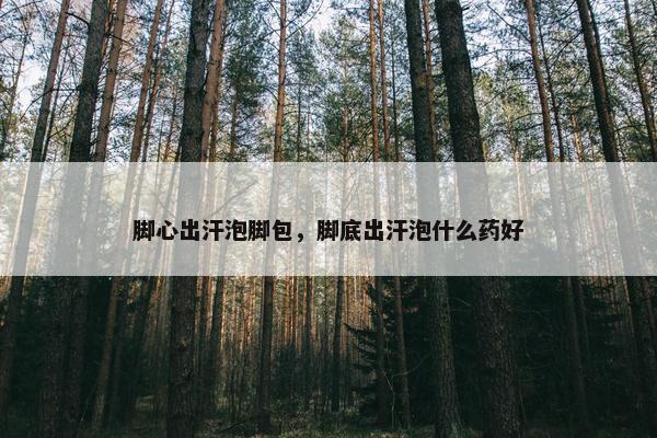 脚心出汗泡脚包，脚底出汗泡什么药好