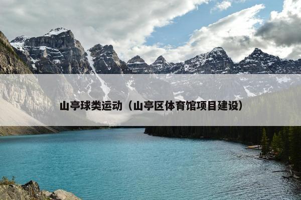 山亭球类运动（山亭区体育馆项目建设）