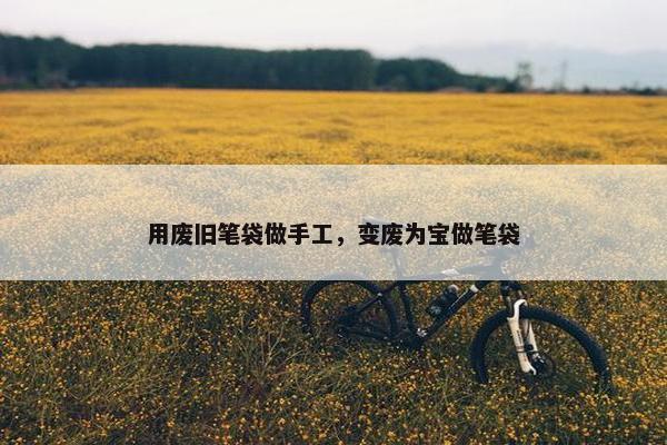 用废旧笔袋做手工，变废为宝做笔袋