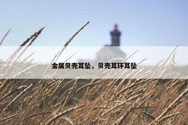 金属贝壳耳坠，贝壳耳环耳坠