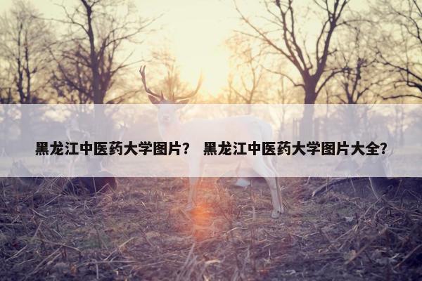 黑龙江中医药大学图片？ 黑龙江中医药大学图片大全？