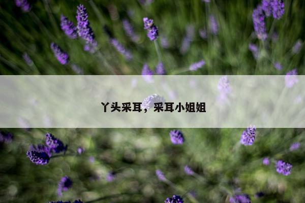 丫头采耳，采耳小姐姐