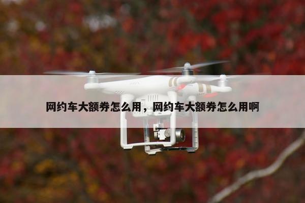 网约车大额券怎么用，网约车大额券怎么用啊