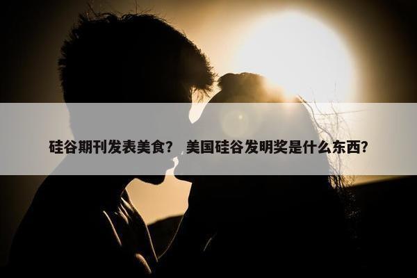 硅谷期刊发表美食？ 美国硅谷发明奖是什么东西？