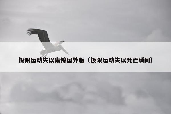 极限运动失误集锦国外版（极限运动失误死亡瞬间）