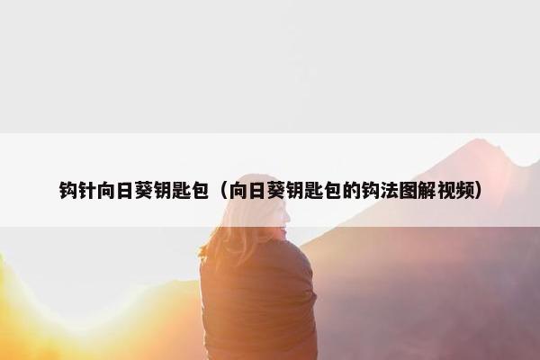 钩针向日葵钥匙包（向日葵钥匙包的钩法图解视频）