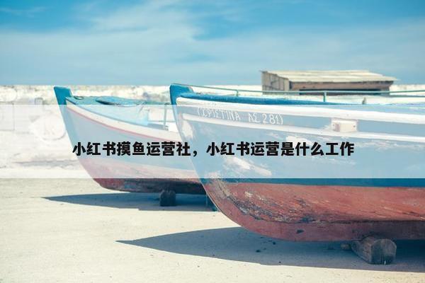 小红书摸鱼运营社，小红书运营是什么工作