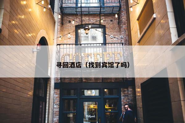 寻回酒店（找到宾馆了吗）