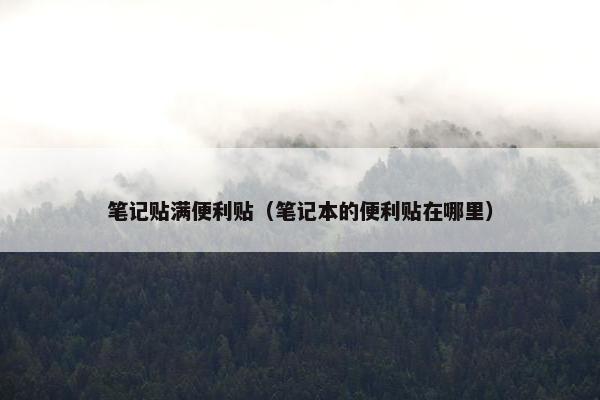 笔记贴满便利贴（笔记本的便利贴在哪里）