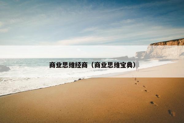 商业思维经商（商业思维宝典）