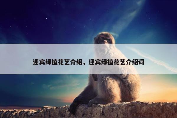 迎宾绿植花艺介绍，迎宾绿植花艺介绍词