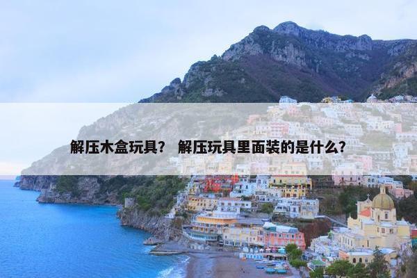 解压木盒玩具？ 解压玩具里面装的是什么？