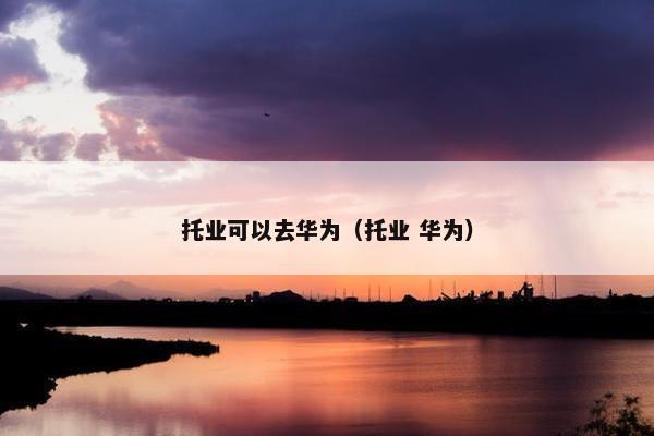 托业可以去华为（托业 华为）