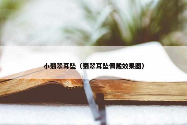 小翡翠耳坠（翡翠耳坠佩戴效果图）