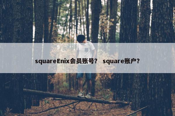 squareEnix会员账号？ square账户？