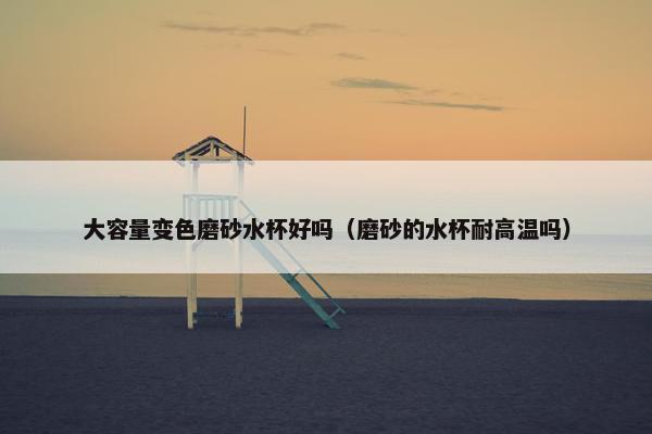 大容量变色磨砂水杯好吗（磨砂的水杯耐高温吗）