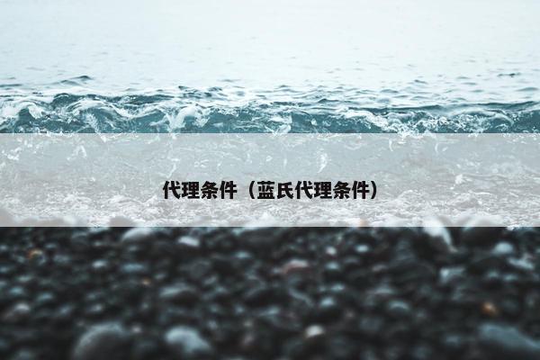 代理条件（蓝氏代理条件）