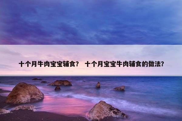 十个月牛肉宝宝辅食？ 十个月宝宝牛肉辅食的做法？