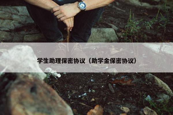 学生助理保密协议（助学金保密协议）