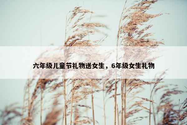 六年级儿童节礼物送女生，6年级女生礼物