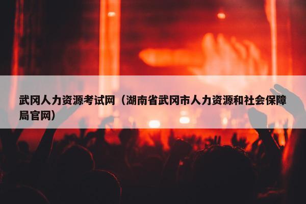 武冈人力资源考试网（湖南省武冈市人力资源和社会保障局官网）