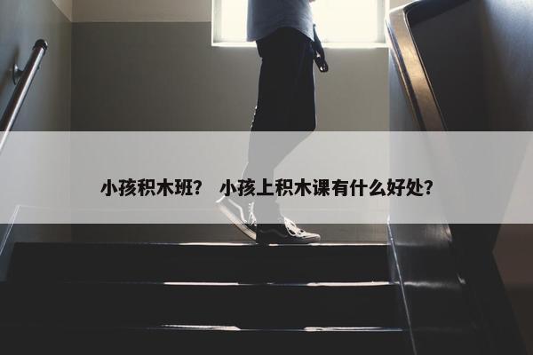 小孩积木班？ 小孩上积木课有什么好处？