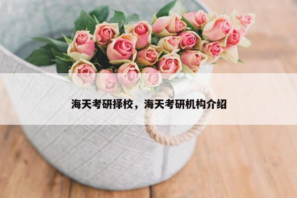 海天考研择校，海天考研机构介绍