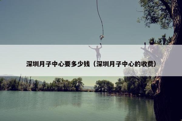 深圳月子中心要多少钱（深圳月子中心的收费）