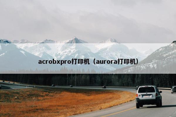 acrobxpro打印机（aurora打印机）