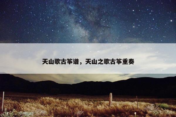 天山歌古筝谱，天山之歌古筝重奏