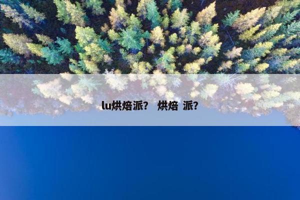 lu烘焙派？ 烘焙 派？