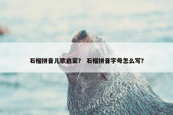 石榴拼音儿歌启蒙？ 石榴拼音字母怎么写？