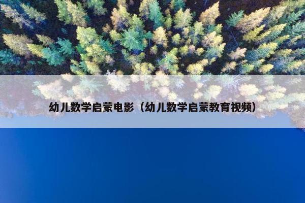 幼儿数学启蒙电影（幼儿数学启蒙教育视频）