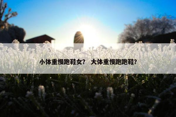 小体重慢跑鞋女？ 大体重慢跑跑鞋？