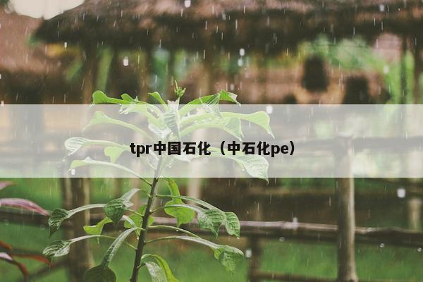 tpr中国石化(中石化pe) tpr中国石化(中石化pe)