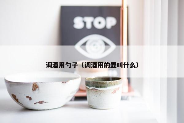 调酒用勺子（调酒用的壶叫什么）