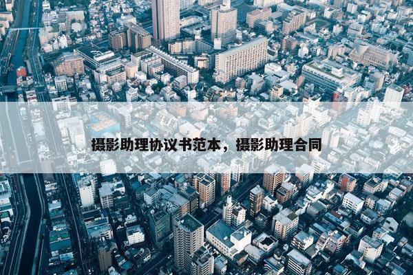 摄影助理协议书范本，摄影助理合同