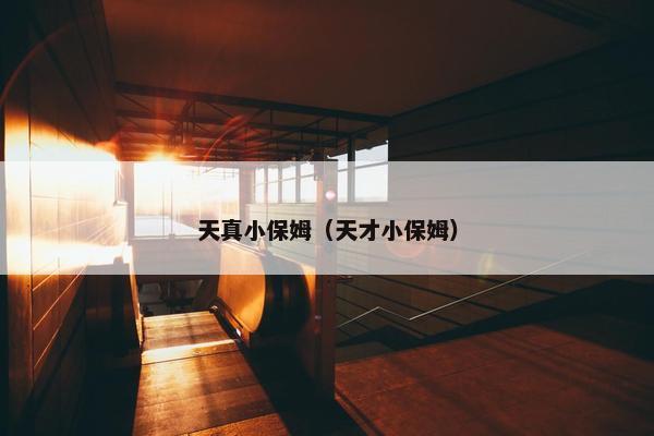 天真小保姆（天才小保姆）